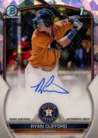 2023 Bowman Chrome Prospect Autographs #CPARC Ryan Clifford Atomic Refractor Baseball Card