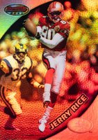 1997 Bowman's Best #50 Jerry Rice Refractor Football Card