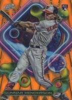 2023 Topps Cosmic Chrome #2 Gunnar Henderson Orange Galactic Baseball Card
