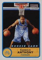 2003 Bazooka #240 Carmelo Anthony Blue Jersey Basketball Card