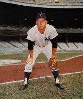 1964 Rawlings Premium Photos # Mickey Mantle Black Undershirt Baseball Card