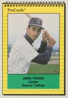 1991 Procards #4156 Jorge Posada Oneonta Yankees Baseball Card