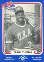 1987 Baseball USA Pan-Am Games Blue #36 Frank Thomas Baseball Card