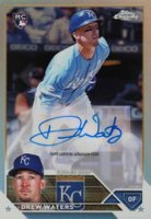 2023 Topps Chrome Update Autograph #ACDW Drew Waters Refractor Baseball Card