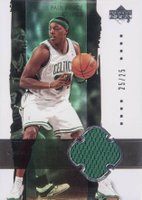 2003 Upper Deck Exquisite Collection #2-J Paul Pierce Jersey Basketball Card