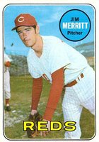 1969 Topps #661 Jim Merritt Baseball Card