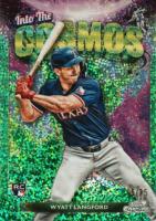 2024 Topps Chrome Cosmic Into the Cosmos #25 Wyatt Langford Green Space Dust Refractor Baseball Card
