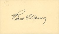 1999 Hall of Fame Autographs # Paul Waner Postcard Baseball Card