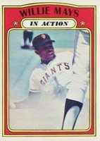 1972 O-Pee-Chee #50 Willie Mays In Action Baseball Card
