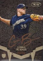 2019 Topps Tier One Break Out Autographs #CBU Corbin Burnes Bronze Ink Baseball Card
