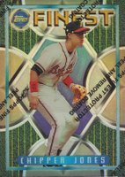 1995 Finest #221 Chipper Jones Refractor Baseball Card