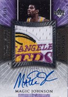 2006 Upper Deck Exquisite Collection Limit Logos  #LL-MA Magic Johnson Basketball Card