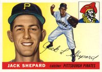 1955 Topps #73 Jack Shepard Baseball Card