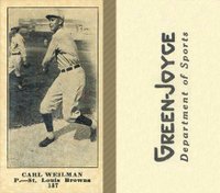 1916 Green-Joyce #187 Carl Weilman Baseball Card