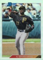 2020 Bowman Heritage Chrome Prospects #KH KE'Bryan Hayes Refractor Baseball Card
