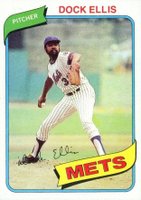 1980 Topps #117 Dock Ellis Baseball Card