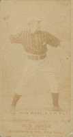 1887 Old Judge #478-5b John Ward Throw-R/hand cap high-R/profile-John-N.Y's Baseball Card