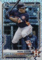 2021 Bowman Chrome Mega Box #189 Pedro Leon Baseball Card