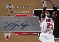 2004 Upper Deck Finite Signature #FS-MJ Michael Jordan Gold Basketball Card