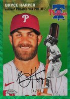 2023 Topps Chrome Platinum Anniversary #337 Bryce Harper Green Wave Baseball Card