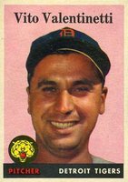 1958 Topps #463 Vito Valentinetti Baseball Card
