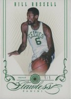 2012 Panini Flawless #71 Bill Russell Emerald Basketball Card