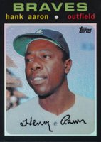 2013 Topps Factory Hank Aaron Chrome Reprint Refractors #400 Hank Aaron Baseball Card