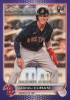 2022 Topps Chrome Update #USC70 Jarren Duran Purple Refractor Baseball Card