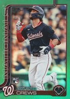 2025 Topps #74 Dylan Crews Green Rainbow Foil Baseball Card