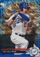 2017 Bowman Prospects #BCP149 Cody Bellinger Chrome-Blue Shimmer Baseball Card