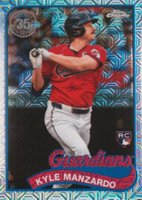2024 Topps Silver Pack 1989 Chrome Promo #64 Kyle Manzardo Update Baseball Card