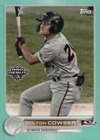 2022 Topps Pro Debut #PD119 Colton Cowser Aqua Baseball Card