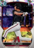 2023 Bowman Chrome Prospects #BCP25 Druw Jones Atomic Refractor Baseball Card