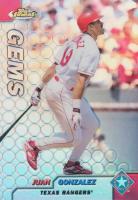 1999 Finest #107 Juan Gonzalez Refractor Baseball Card