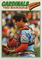 1977 Topps #470 Ted Simmons Baseball Card