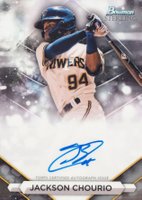 2023 Bowman Sterling Prospect Autographs #PAJCU Jackson Chourio Baseball Card