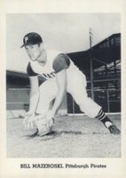 1961 Jay Publishing # Bill Mazeroski Portrait-Pose to Chest Baseball Card
