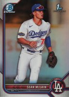 2022 Bowman Draft #BDC50 Sean Mclain Chrome-Refractor Baseball Card