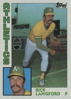 1984 Topps #629 Rick Langford Baseball Card