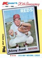 1982 K-Mart 20th Anniversary #18 Johnny Bench Baseball Card