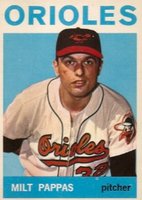 1964 Topps #45 Milt Pappas Baseball Card