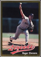 1990 Legends Magazine Insert-Hand Cut #12 Roger Clemens Baseball Card