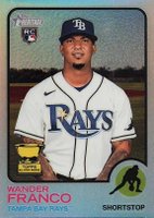 2022 Topps Heritage #347 Wander Franco Chrome-Refractor Baseball Card