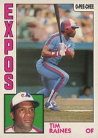 1984 O-Pee-Chee #370 Tim Raines Baseball Card