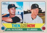 2017 Topps Heritage Then and Now #TAN-3 Carl Yastrzemski/DJ LeMahieu Baseball Card