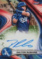 2024 Bowman's Best Best of 2024 Autographs #B24DR Dalton Rushing Refractor Baseball Card