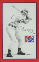 1977 Pepsi-Cola Cincinnati Reds Pete Rose # Pete Rose 10 of Clubs Baseball Card