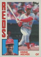 1984 Topps #34 Eddie Milner Baseball Card