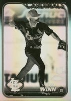 2024 Topps Chrome #189 Masyn Winn Negative Refractor Baseball Card