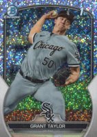2023 Bowman Draft #BDC8 Grant Taylor Chrome-Sparkle Baseball Card